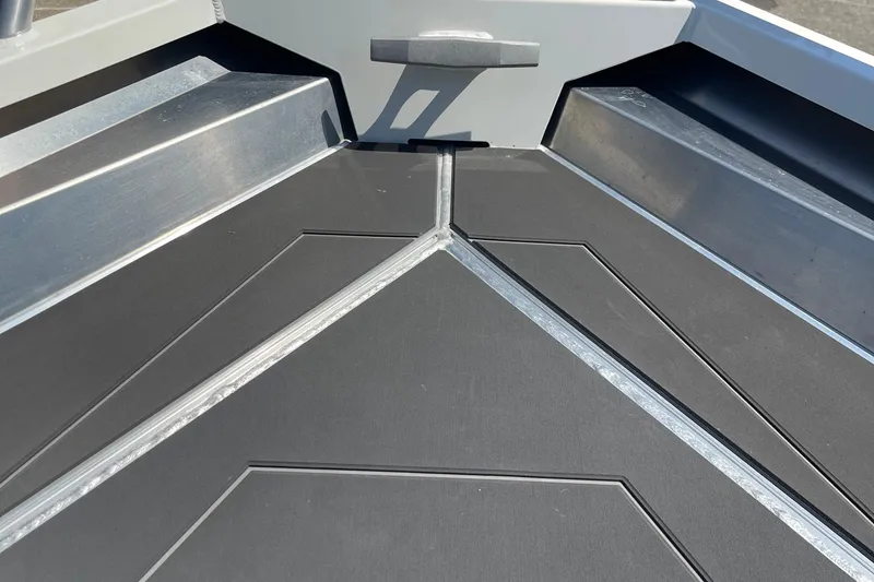 Slide: The Image of 2024 Stabicraft 1450 Frontier boat interior with sleek, modern design and durable materials. - 13