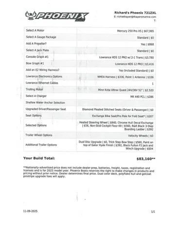 Slide: The Image of Phoenix Bass Boats 721 ZXL 2026 - 35