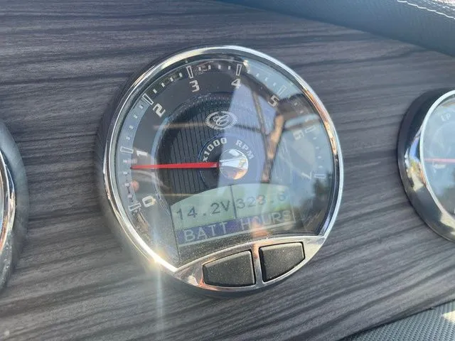 Slide: The Image of Close-up of 2016 Cobalt R3 dashboard gauge displaying RPM and battery voltage. - 10
