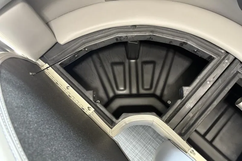 Slide: The Image of Interior storage compartment of 2026 Premier 220 Sunscape RF XLC boat. - 6