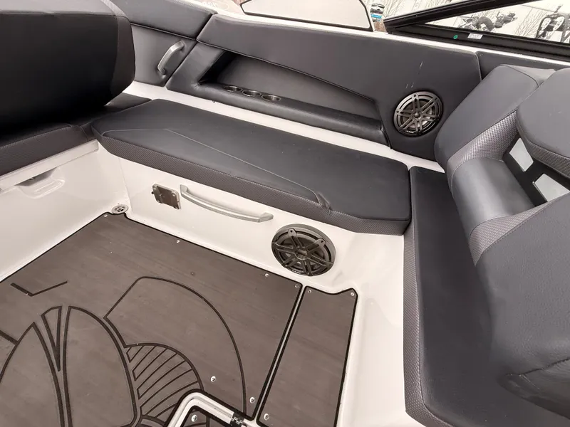 Slide: The Image of Interior of 2024 Scarab 285 Wake ID with speakers. - 28