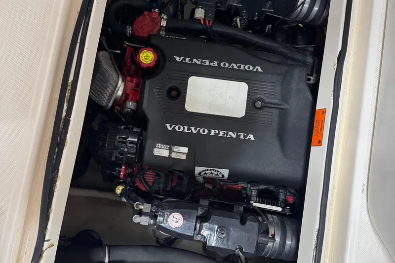 Slide: The Image of Engine compartment of a 2005 Regal Commodore 2665 with Volvo Penta engine. - 32