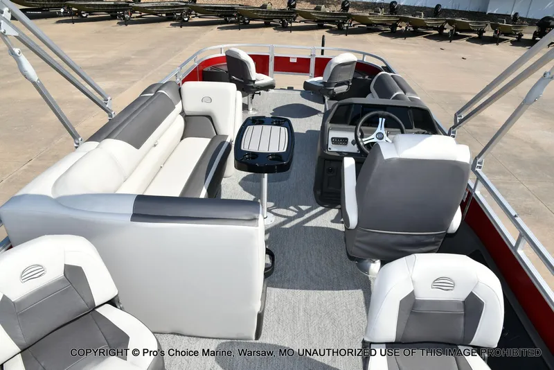 Slide: The Image of Sun Tracker FISHIN' BARGE 22 DLX w/150HP Mercury 4 Stroke 2026 - 15