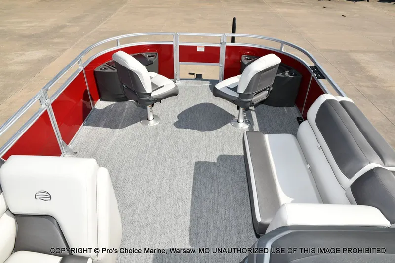 Slide: The Image of Sun Tracker FISHIN' BARGE 22 DLX w/150HP Mercury 4 Stroke 2026 - 16