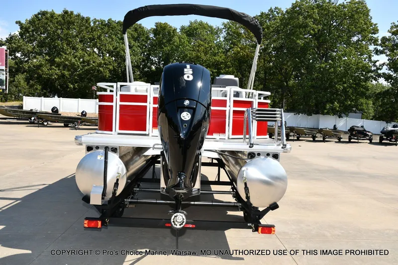 Slide: The Image of Sun Tracker FISHIN' BARGE 22 DLX w/150HP Mercury 4 Stroke 2026 - 21