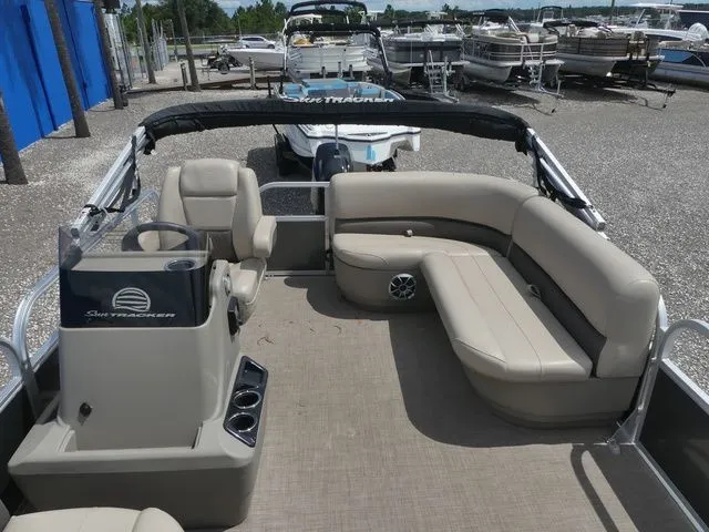 Slide: The Image of Sun Tracker Party Barge 16 DLX 2024 - 16