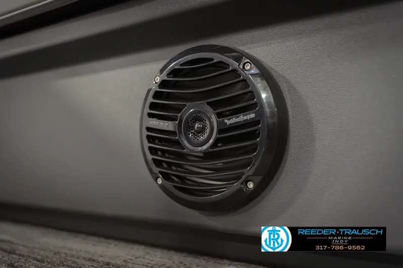Slide: The Image of Speaker on 2026 Bennington 22 SSB boat, featuring Rockford Fosgate marine audio. - 45