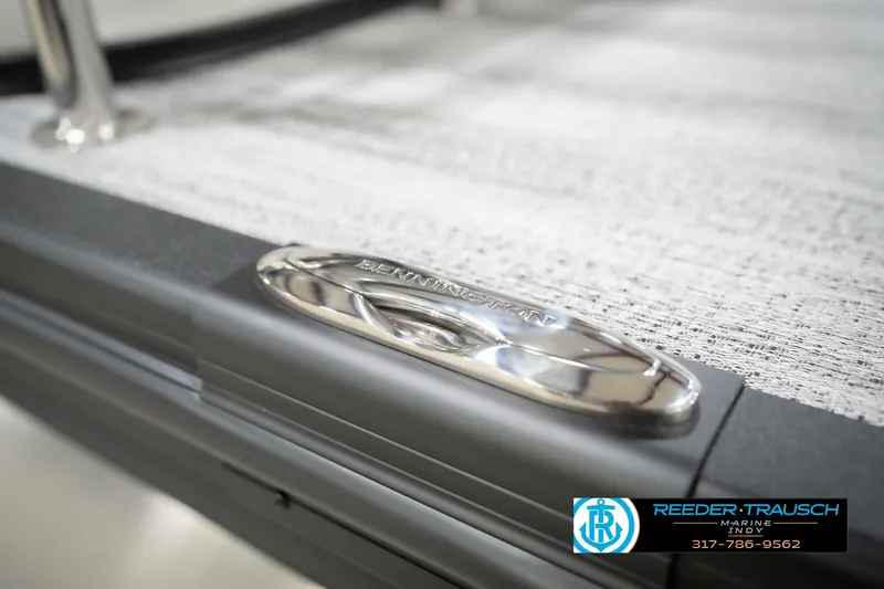 Slide: The Image of 2026 Bennington 22 SSB boat detail with Reeder-Trausch Marine logo. - 60
