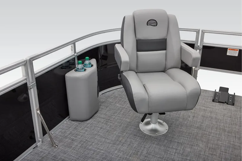 Slide: The Image of 2026 Sun Tracker SportFish 20 DLX boat interior with open storage compartment. - 30