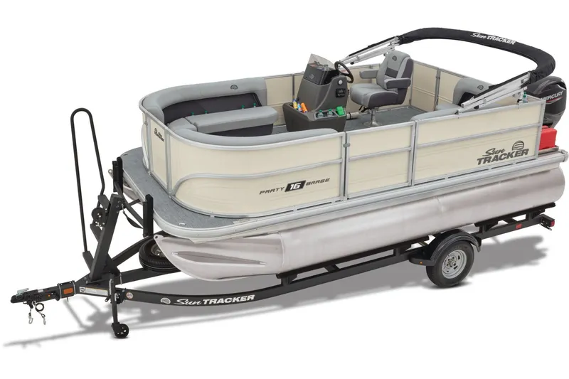 Slide: The Image of Sun Tracker Party Barge 16 DLX 2026 - 5