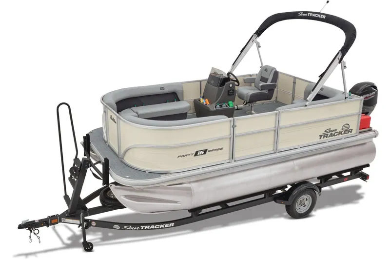 Slide: The Image of Sun Tracker Party Barge 16 DLX 2026 - 10