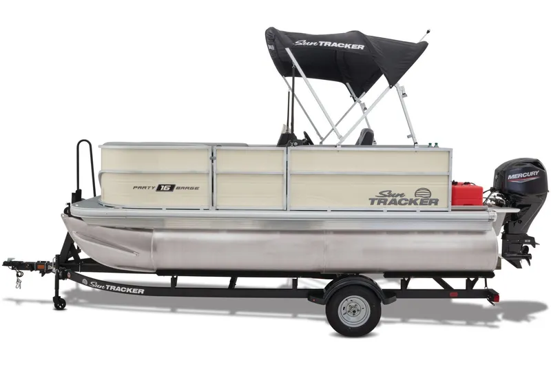 Slide: The Image of Sun Tracker Party Barge 16 DLX 2026 - 10