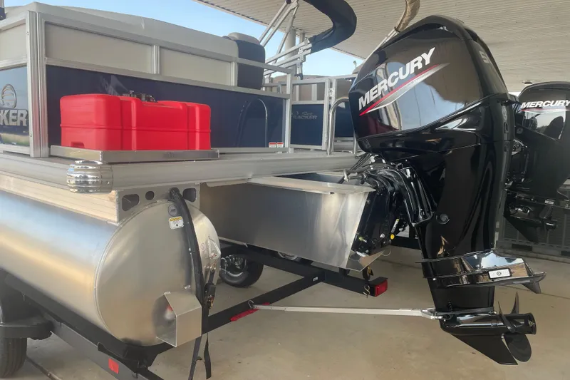 Slide: The Image of 2026 Sun Tracker Bass Buggy 16 XL Select with Mercury outboard motor. - 2