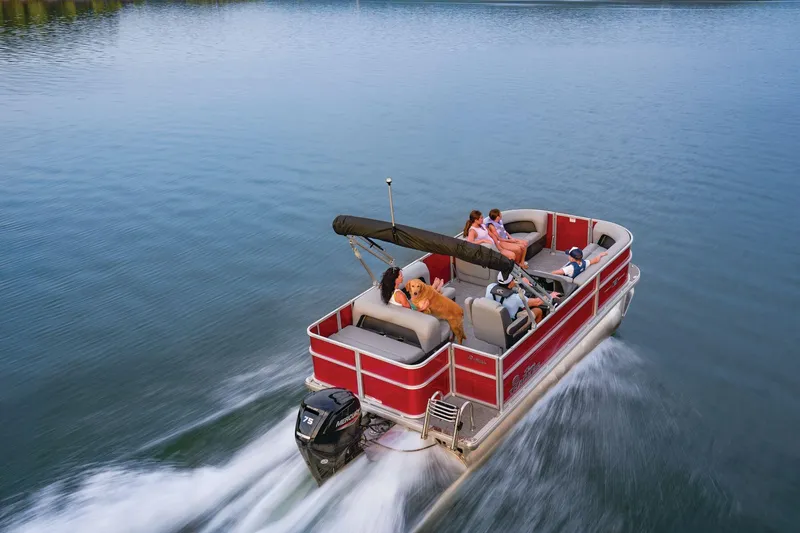 Slide: The Image of Sun Tracker Party Barge 18 DLX 2026 - 61