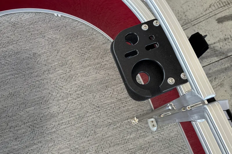 Slide: The Image of Close-up of 2026 Sun Tracker Bass Buggy 16 XL Select boat component on textured surface. - 23