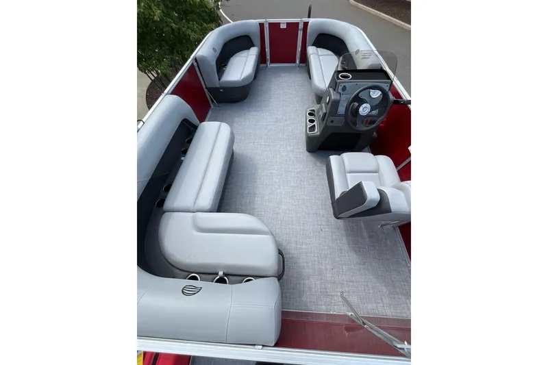 Slide: The Image of Sun Tracker Party Barge 16 DLX 2026 - 2