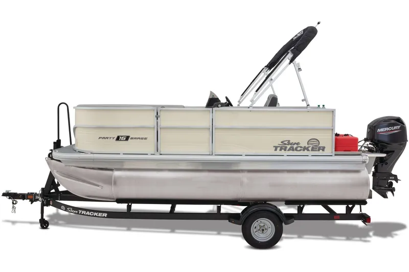 Slide: The Image of Sun Tracker Party Barge 16 DLX 2026 - 7