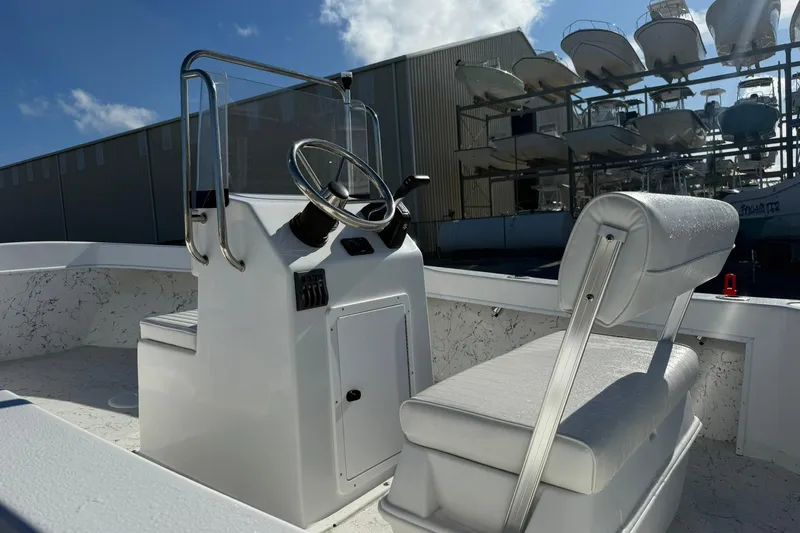 Slide: The Image of 2026 C-Hawk 190 Center Console SPL boat with sleek design and modern features. - 10