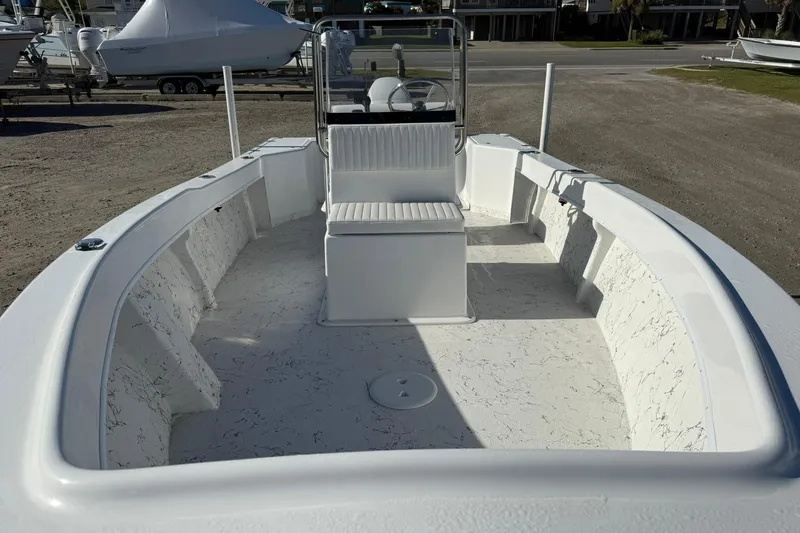 Slide: The Image of 2026 C-Hawk 190 Center Console SPL boat with spacious deck and seating. - 12