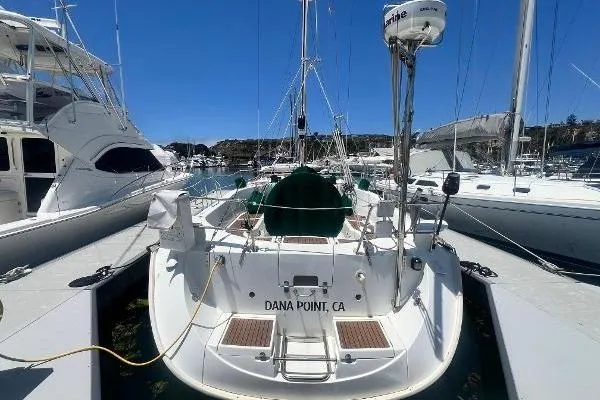 Slide: The Image of 1996 Beneteau Oceanis 400 sailboat docked at Dana Point marina. - 4