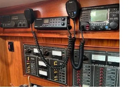 Slide: The Image of 12VDC/110VAC Control panels with communication equipment. - 13