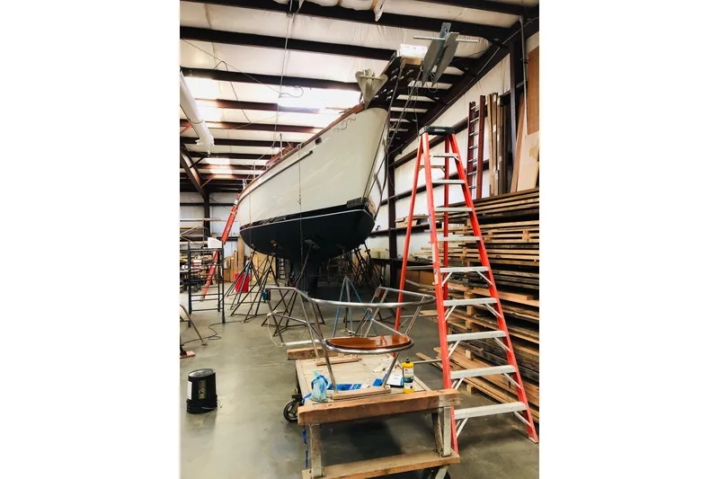 Slide: The Image of Shamrock in workshop during restoration - 22