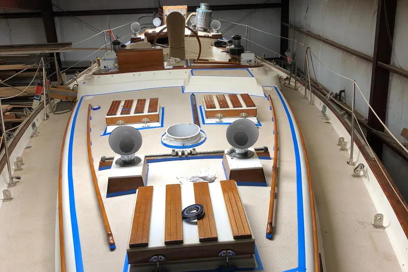 Slide: The Image of Shamrock in workshop during restoration - 23