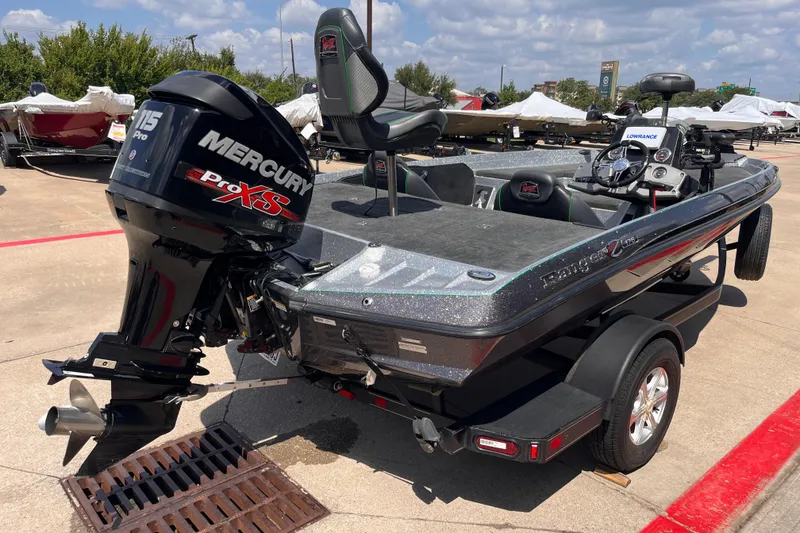 Slide: The Image of 2016 Ranger Z175 boat with Mercury Pro XS engine on trailer. - 2