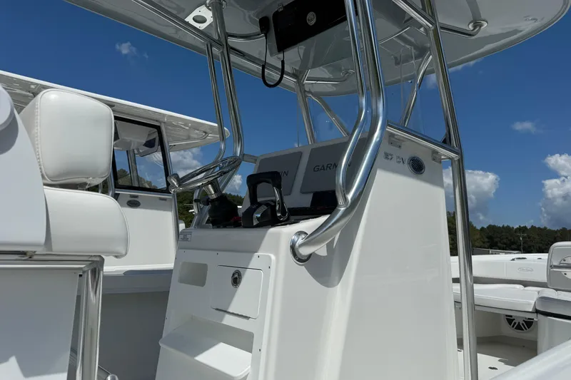 Slide: The Image of 2026 Pair Customs 27 Center Console boat with sleek design and modern features. - 8