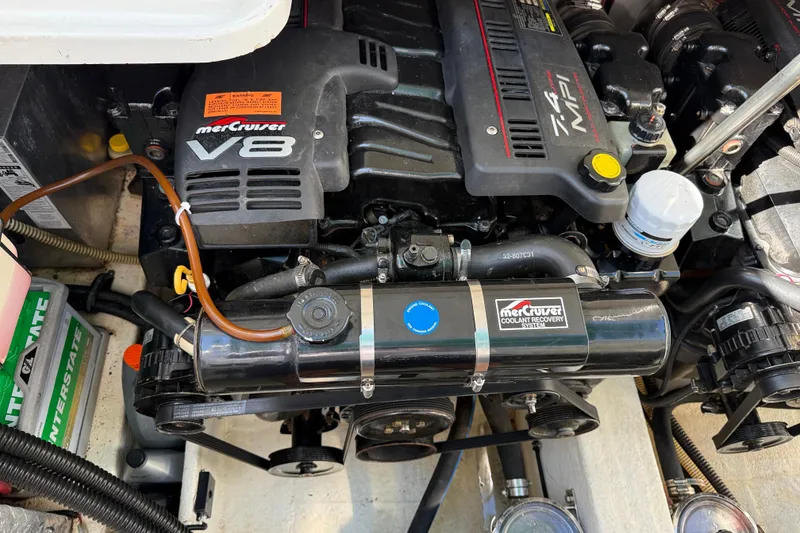 Slide: The Image of Engine of a 1998 Formula 34 Performance Cruiser with MerCruiser V8. - 36