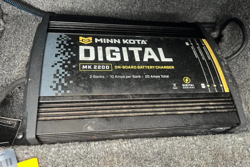 Slide: The Image of Minn Kota MK 220D onboard battery charger in 2023 Alumacraft Voyageur 175 SC. - 34