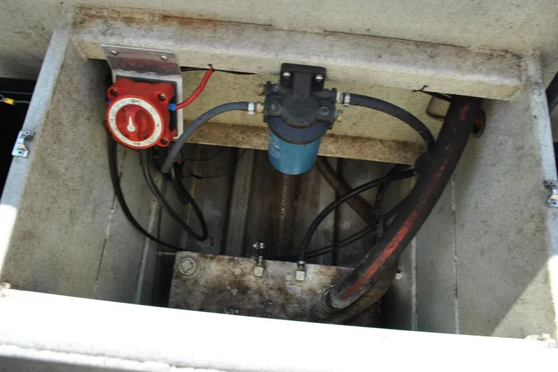 Slide: The Image of Electrical and plumbing components inside a Custom 24 model, 2009. - 13