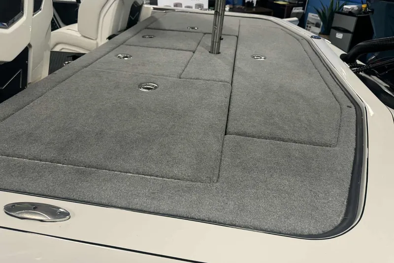 Slide: The Image of 2026 Ranger Z519 boat interior with modern dashboard and steering wheel. - 7