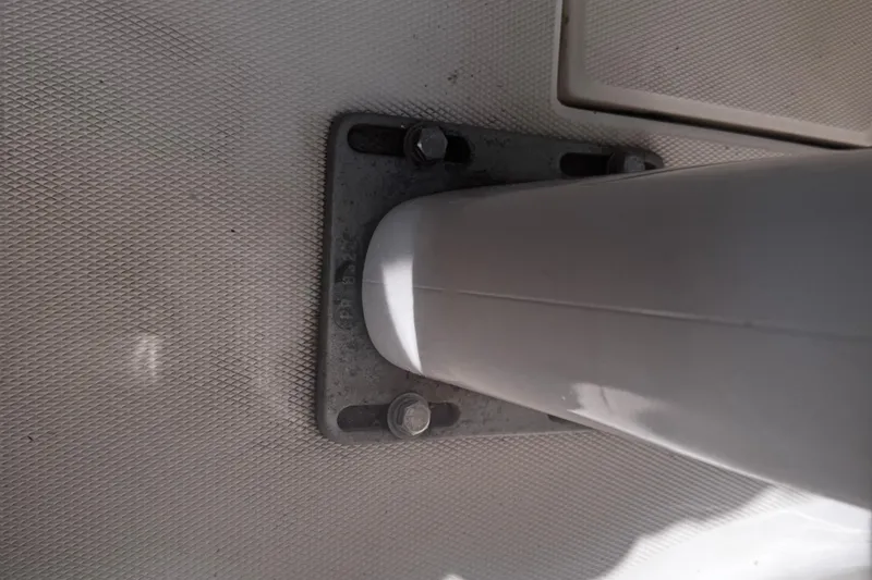 Slide: The Image of Close-up of mast base on 2003 J Boats J/105 sailboat deck. - 15