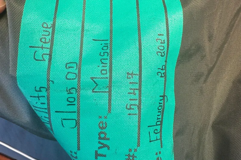 Slide: The Image of Label on J Boats J/105 mainsail, dated February 26, 2021. - 27