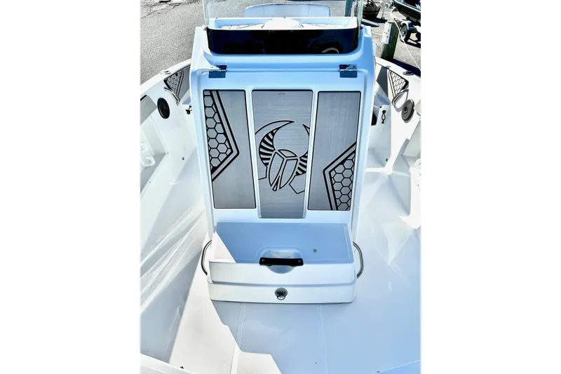 Slide: The Image of 2021 Scarab 195 ID boat interior with stylish panel design and modern features. - 15