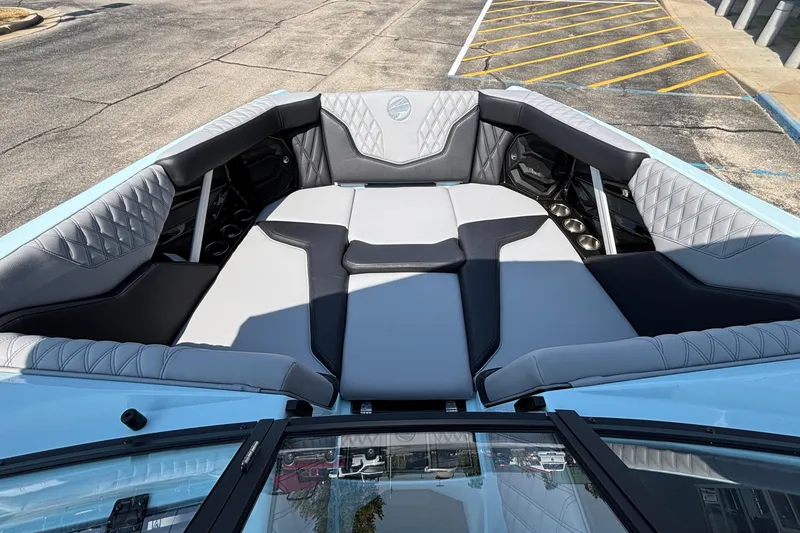 Slide: The Image of 2026 Tigé 24RZX boat interior with luxurious seating and modern design. - 27