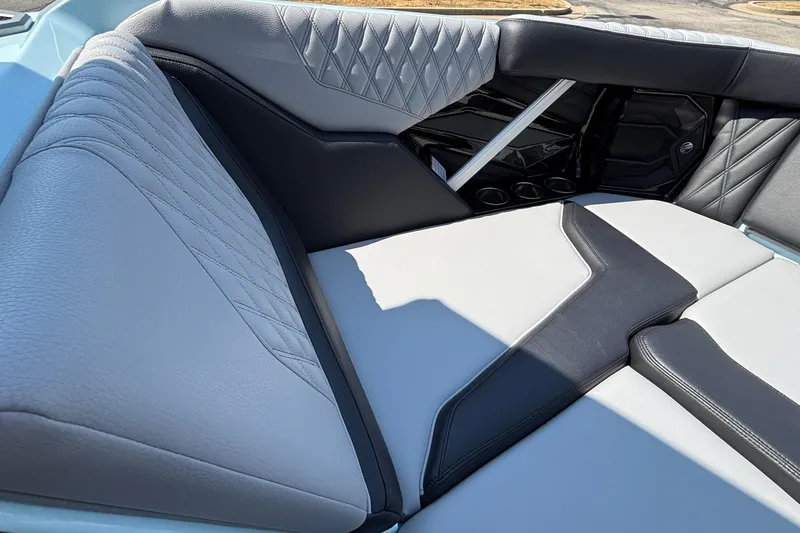 Slide: The Image of Luxurious interior seating of 2026 Tigé 24RZX boat with sleek design and premium materials. - 48