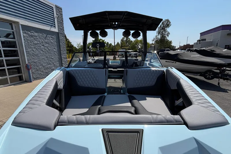 Slide: The Image of 2026 Tigé 24RZX boat interior with luxurious seating and modern design. - 66