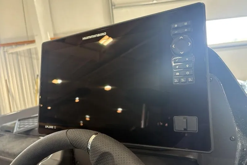 Slide: The Image of Humminbird Xplore 12 display on 2026 Skeeter FXR20 FLEX boat dashboard. - 27