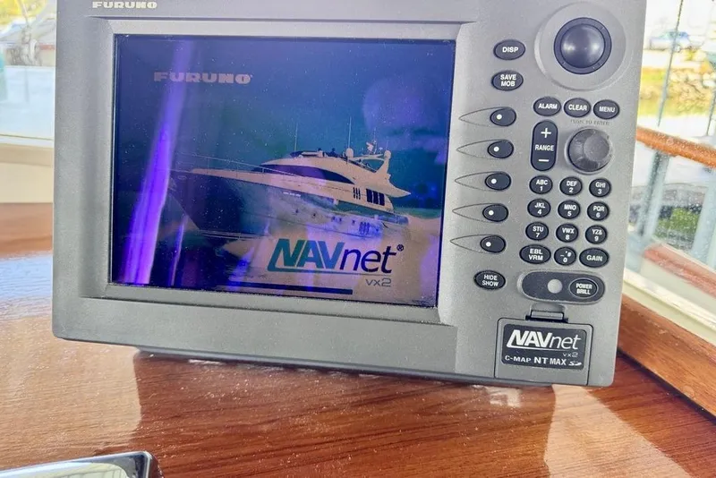 Slide: The Image of Furuno NAVnet vx2 marine GPS system on 1978 Grand Banks Classic yacht. - 65