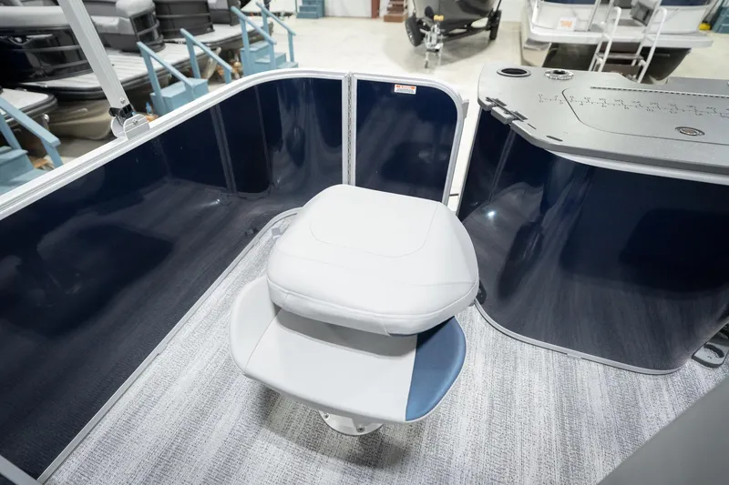 Slide: The Image of 2026 Bennington 20 SFC boat seat with modern design in showroom setting. - 32