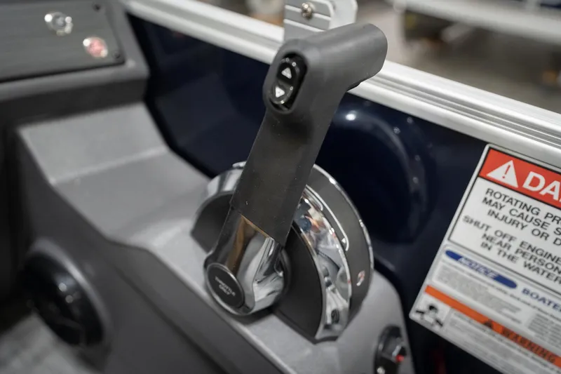 Slide: The Image of Dashboard of 2026 Bennington 20 SFC with horn and power buttons. - 43