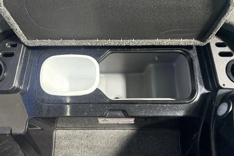 Slide: The Image of Open storage compartment in 2026 Nitro Z18 Pro boat. - 12