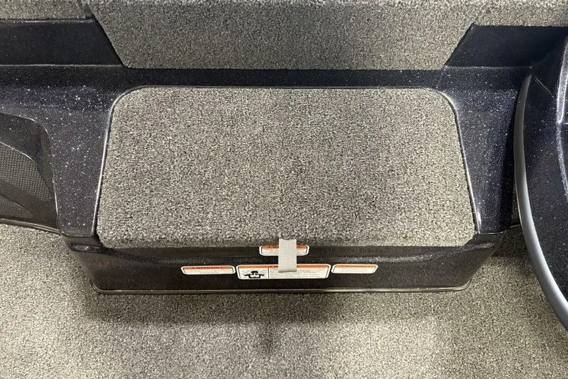 Slide: The Image of Carpeted step in a 2026 Nitro Z17 boat interior. - 14