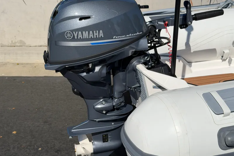 Slide: The Image of Yamaha outboard motor on Caribe MPV 10 inflatable boat, 2025 model. - 30