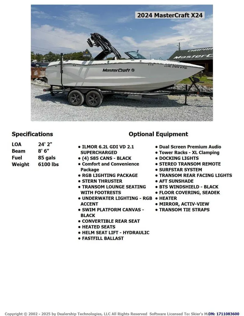 Slide: The Image of MasterCraft X24 2024 - 2