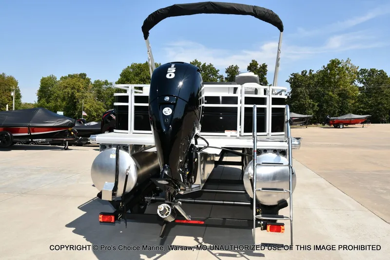 Slide: The Image of Sun Tracker FISHIN' BARGE 22 DLX w/150HP Mercury 4 Stroke 2026 - 16