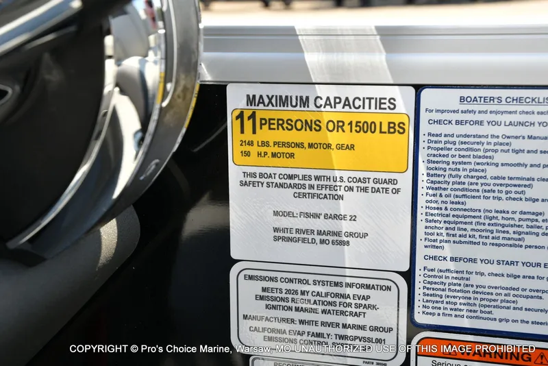 Slide: The Image of Sun Tracker FISHIN' BARGE 22 DLX w/150HP Mercury 4 Stroke 2026 - 46