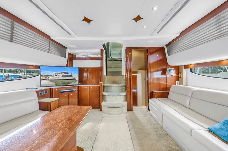 Slide: The Image of Luxurious interior of 2007 Meridian 459 Motoryacht with elegant seating and modern amenities. - 13